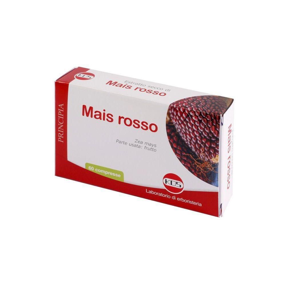 Confezione di KOS Mais rosso estratto secco, 60 compresse.