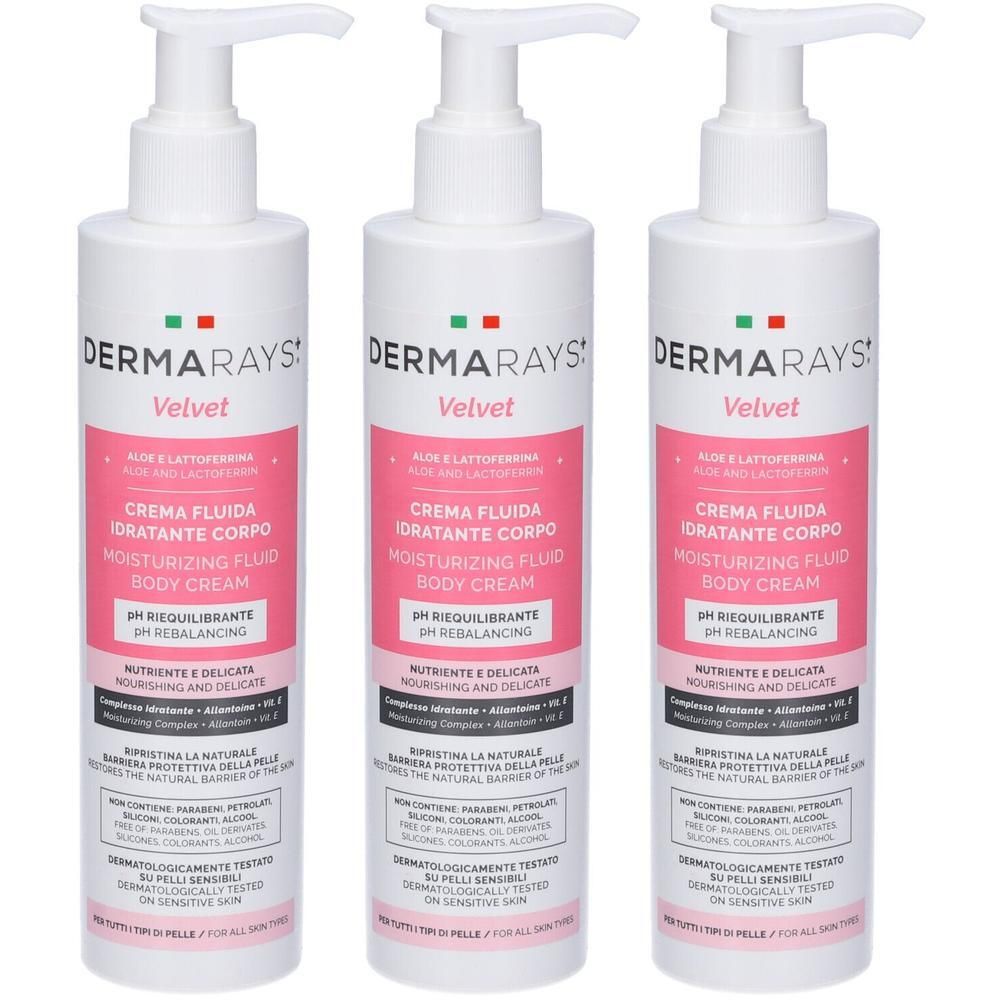 DermaRays+ Velvet Crema Fluida Idratante Corpo 250ml