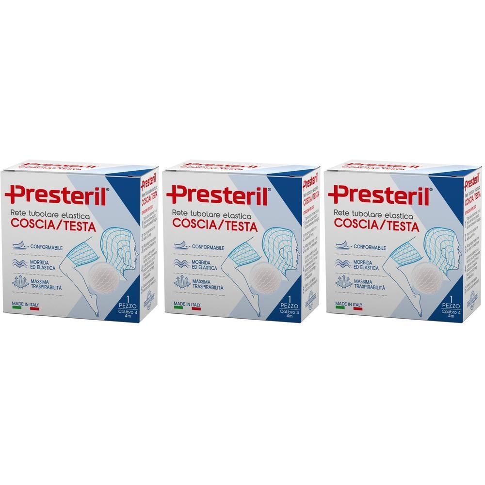 PRESTERIL Rete tubolare elastica N. 4 Coscia/Testa 4 m tesi