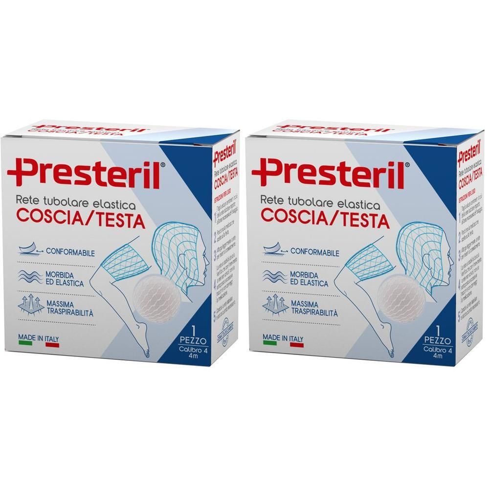 PRESTERIL Rete tubolare elastica N. 4 Coscia/Testa 4 m tesi