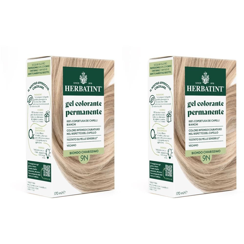 Herbatint Gel Colorante Permanente 9N Biondo Chiarissimo