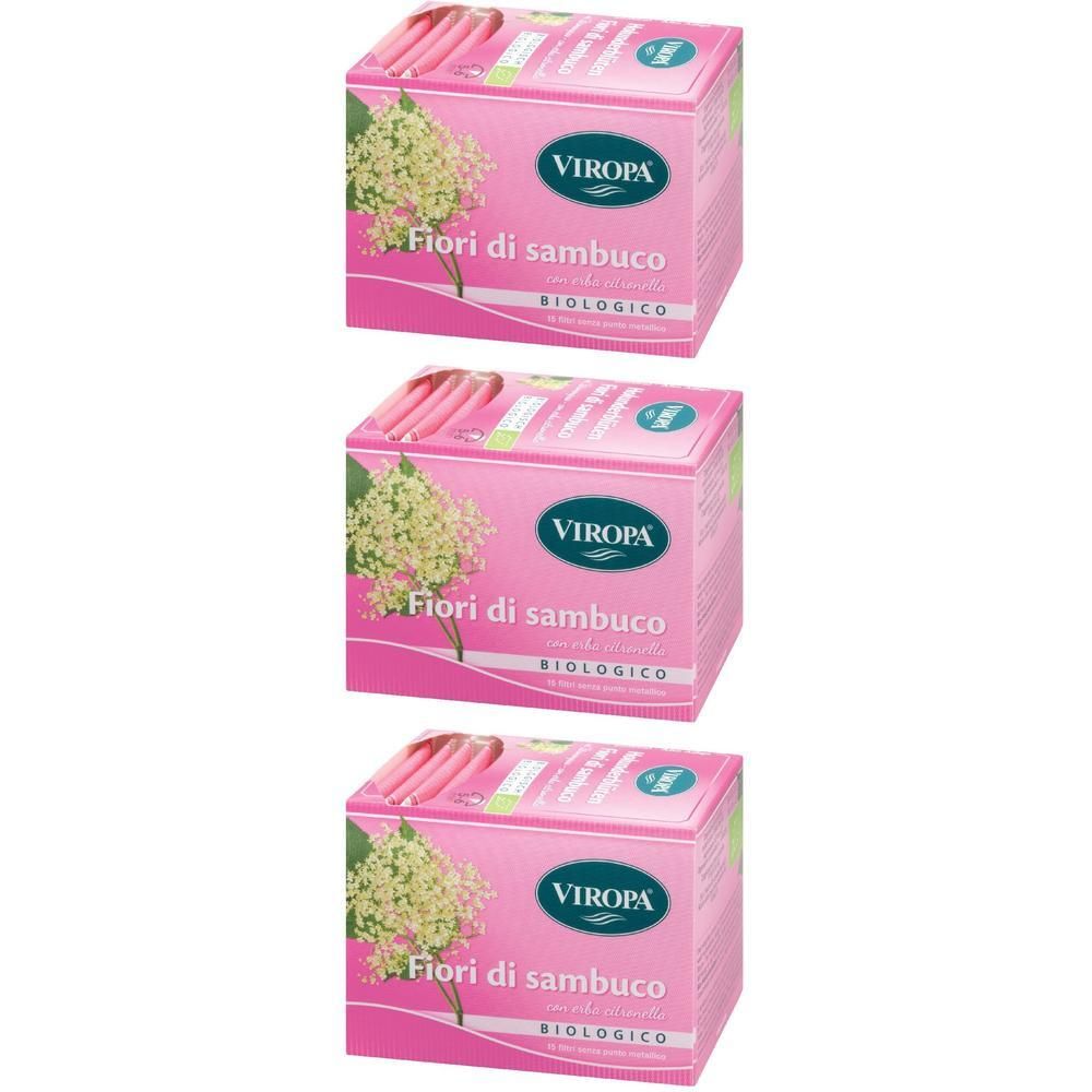 Viropa Fiori Di Sambuco Bio15 Bustine 3x15 pz Bustine filtro