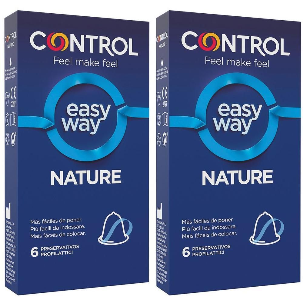 Due confezioni di preservativi Control Easy Way Nature, 6 per confezione.