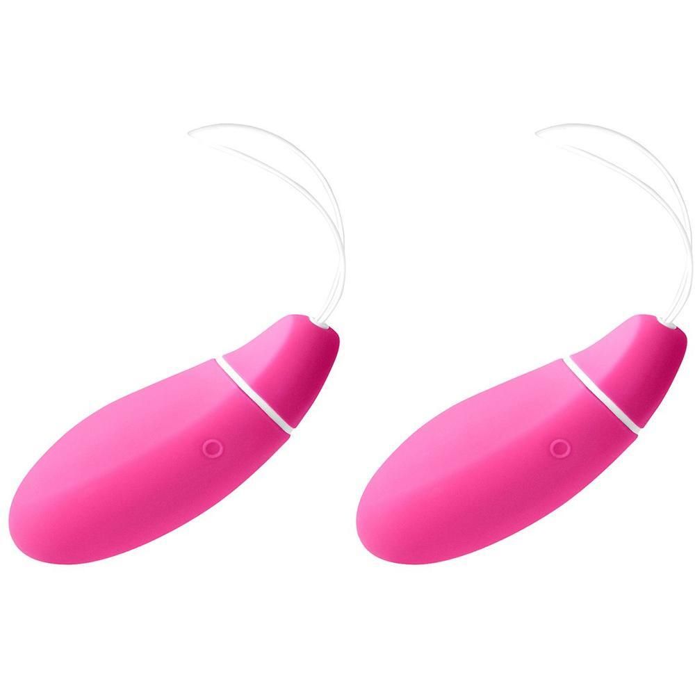 Due allenatori Kegel rosa con cordino.