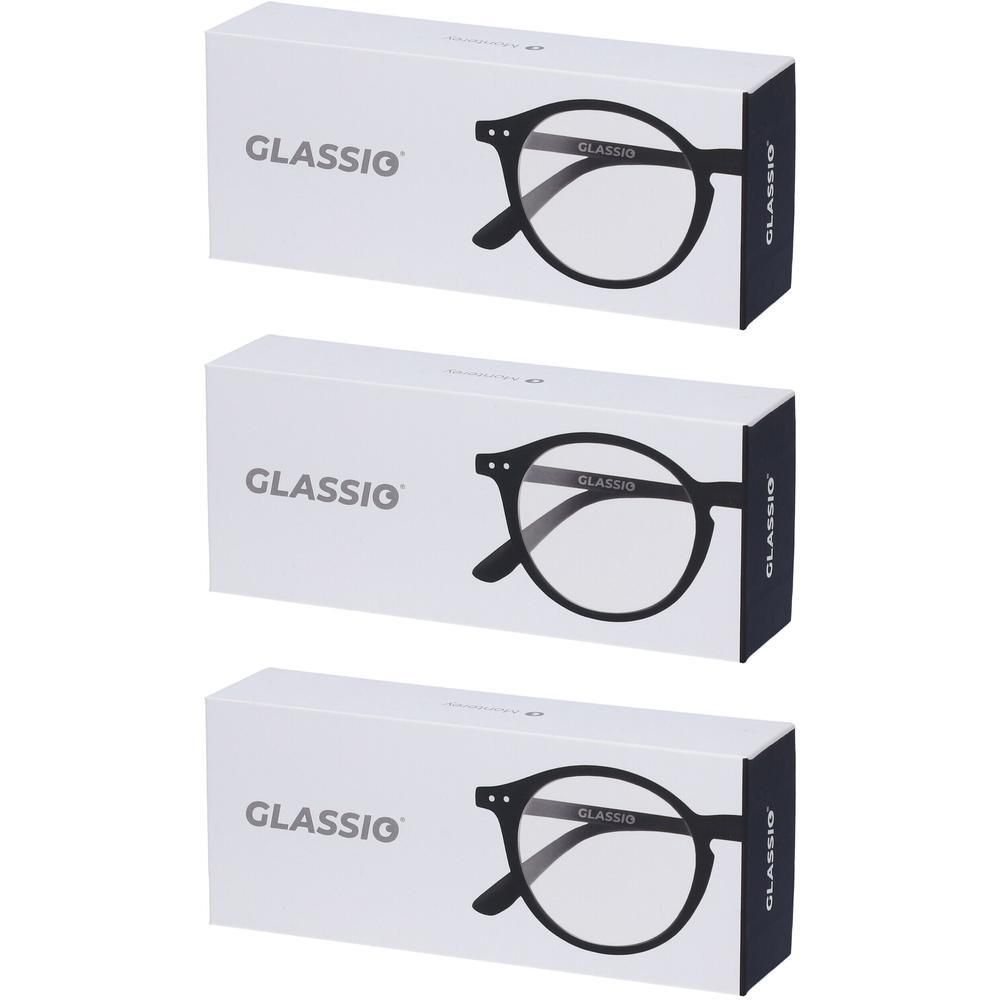 Occhiali da Lettura Glassio Monterey Colore Nero +2,0