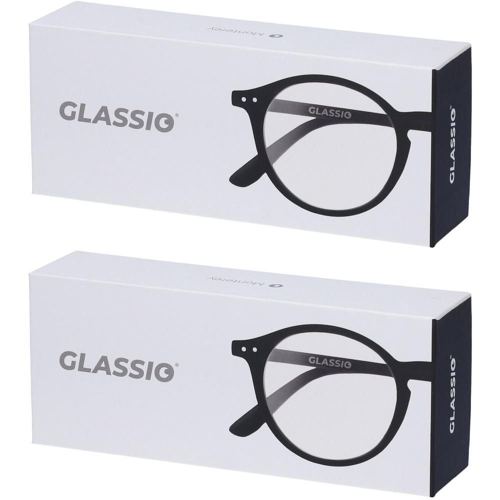 Occhiali da Lettura Glassio Monterey Colore Nero +2,0