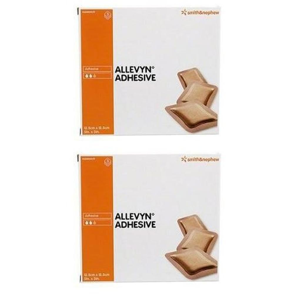 Medicazione Idrocellulare Adesiva Sterile Allevyn Adhesive Altamente Assorbente In Schiuma Di Poliuretano A Struttura Tristratificata 12,5X12,5Cm 3 Pezzi
