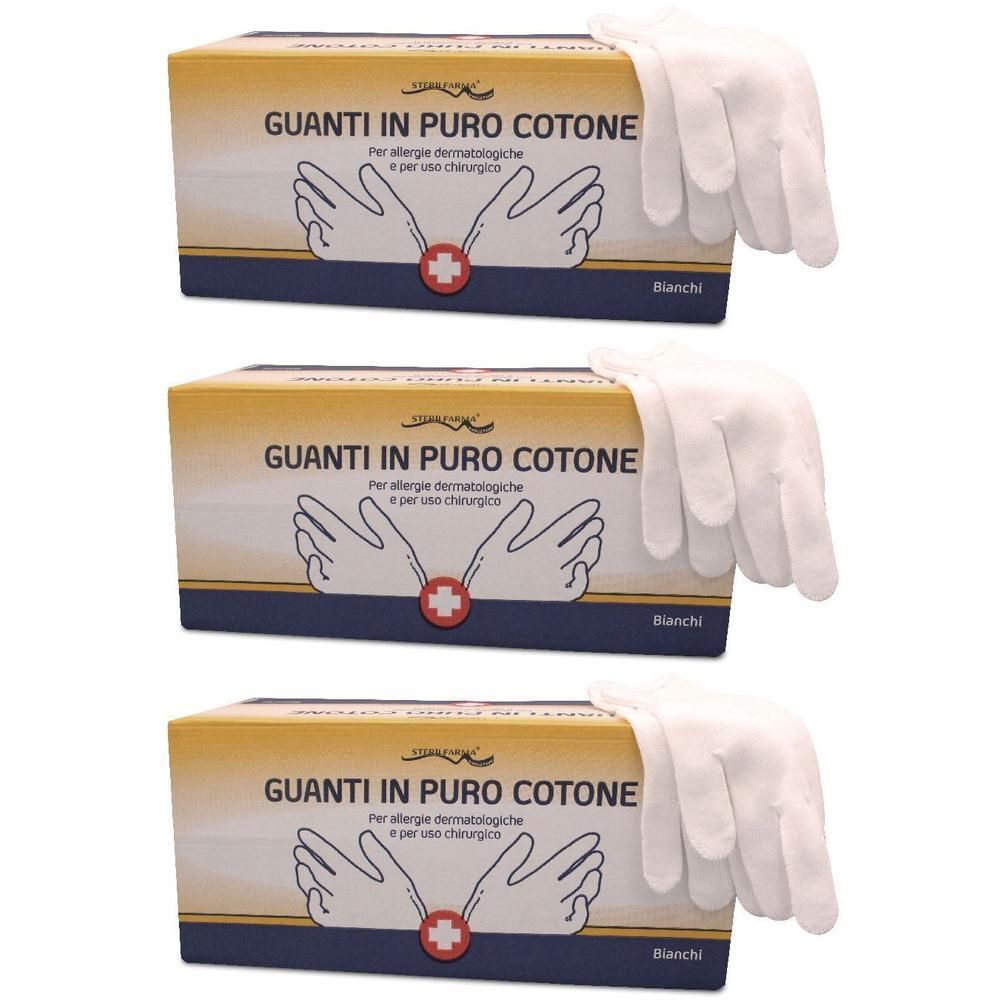 Guanto Cotone Bianco 7,5