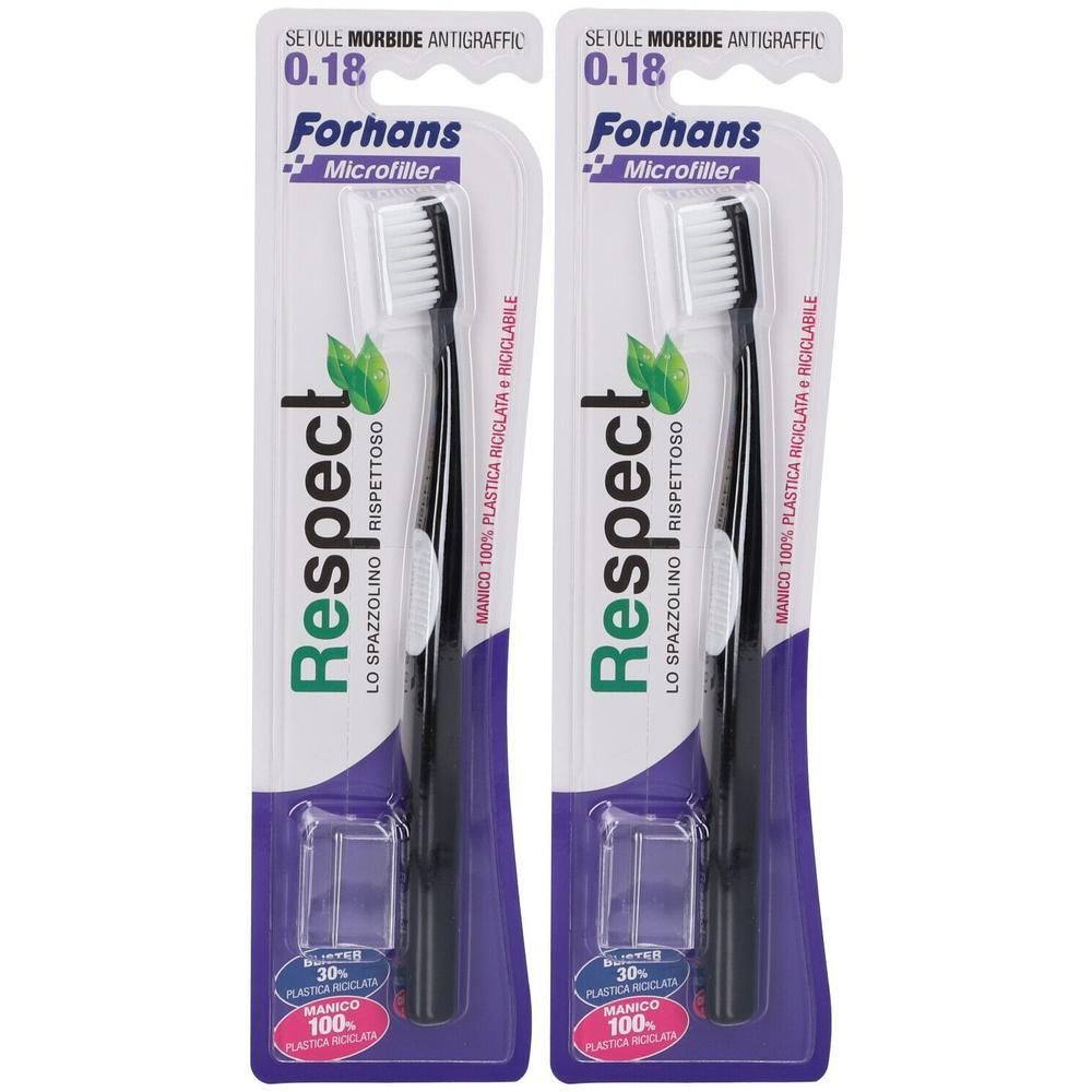 Forhans Respect Spazzolino Ecologico 0,18 Setole Morbide