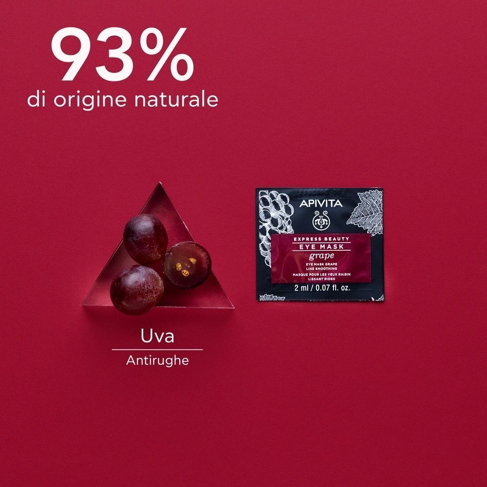 Apivita Express Beauty Grape Maschera occhi all'Uva Liftante per contorno occhi, borse