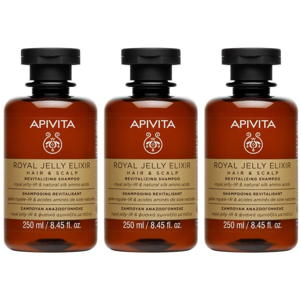 Apivita Royal Jelly Elixir Trattamento Shampoo Rivitalizzante per capelli fragili e secchi