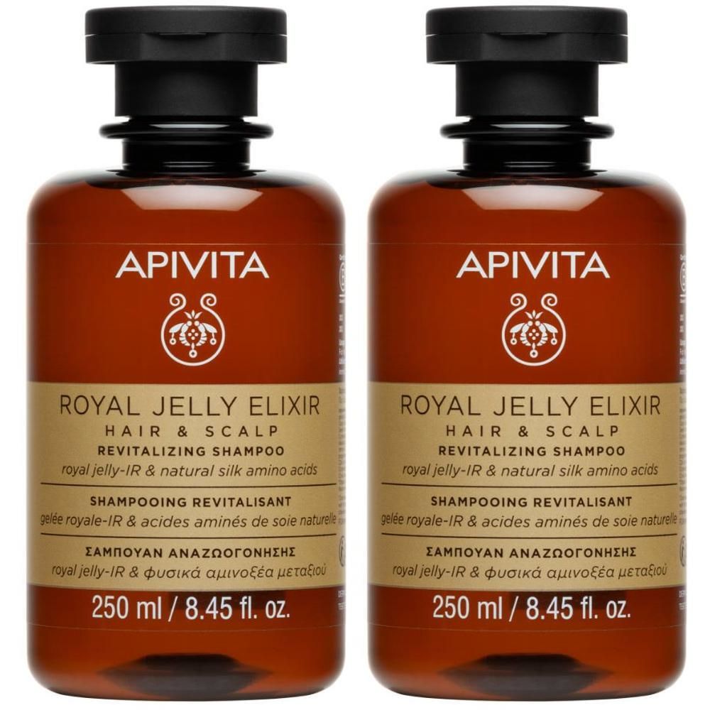 Apivita Royal Jelly Elixir Trattamento Shampoo Rivitalizzante per capelli fragili e secchi