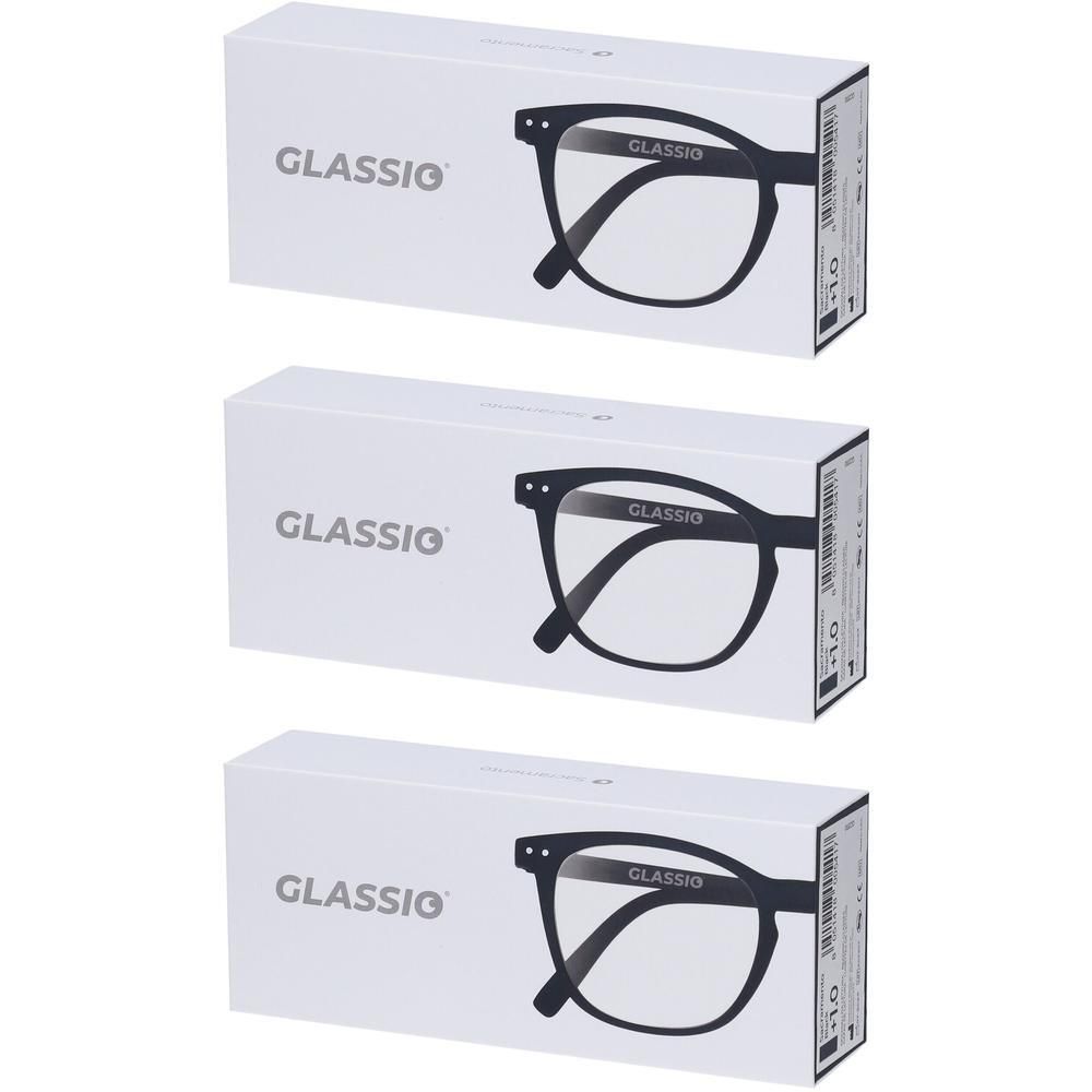 Occhiali da Lettura Glassio Sacramento Colore Nero Gradazione +1,0