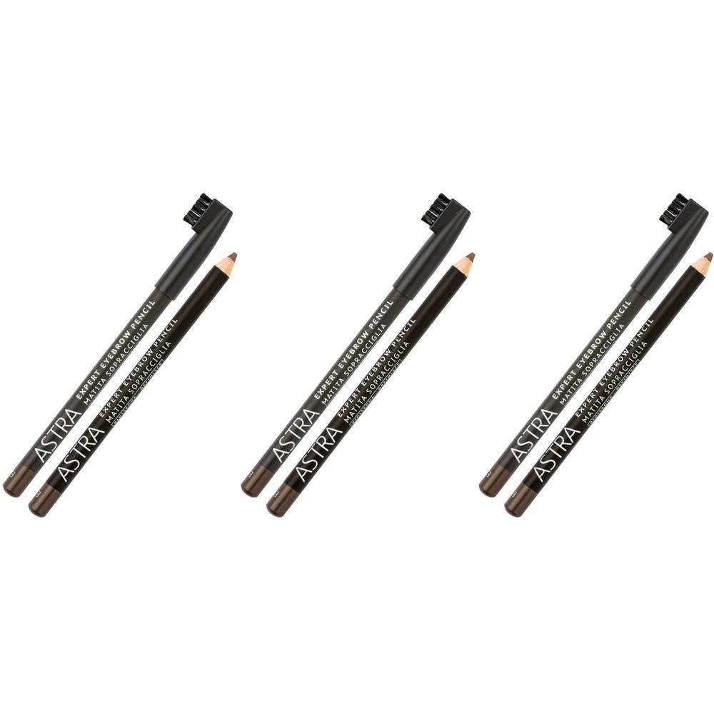 ASTRA Make-UP Expert Eyebrow Pencil - Matita Sopracciglia Pettinino Modellante Tonalità Eb3