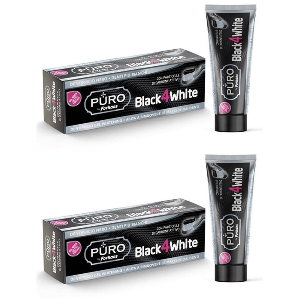 Forhans Black4white Dentifricio Gel Puro
