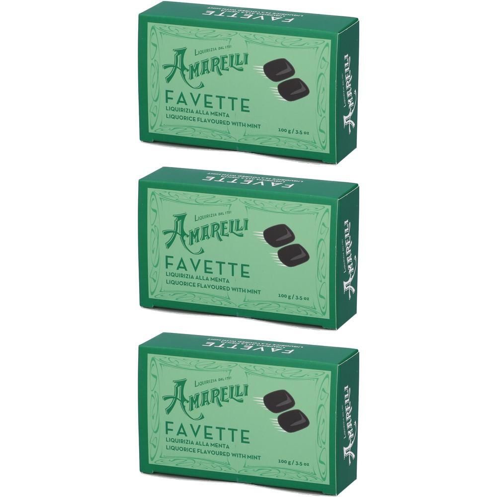 Amarelli Favette Liquirizia Dura alla Menta