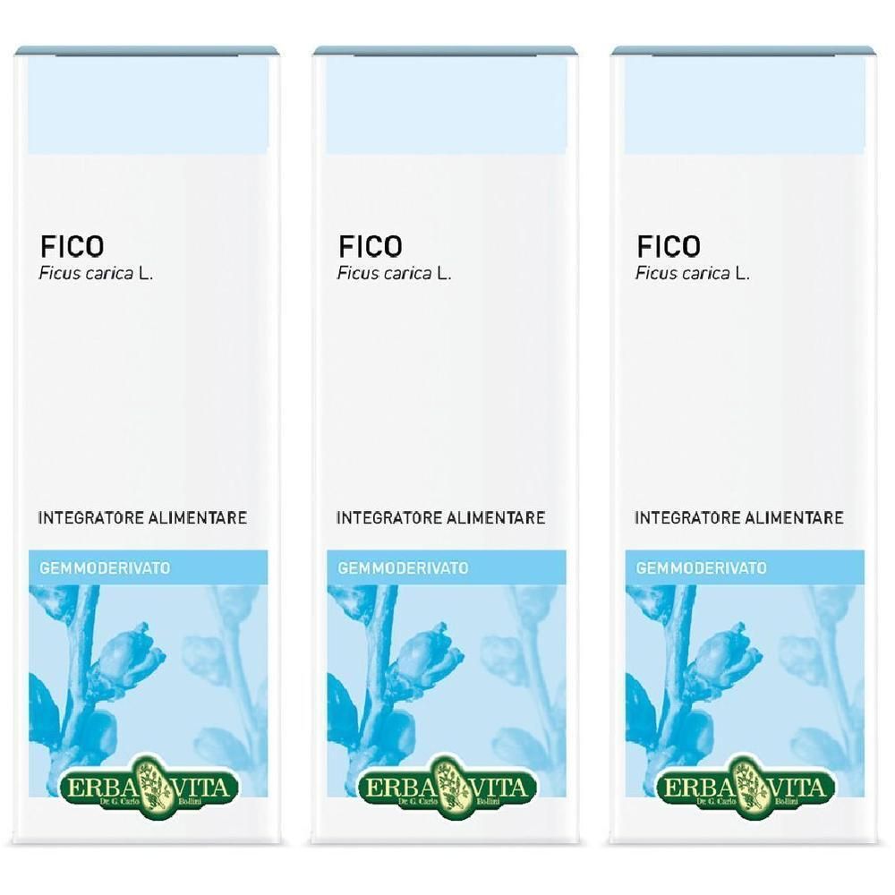 Tre confezioni di Fico Gemmoderivato Erba Vita. Integratore Alimentare.