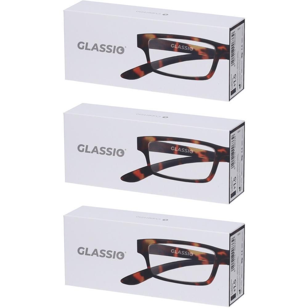 Occhiali da Lettura Glassio Cupertino Colore Tortoise Gradazione +1,5