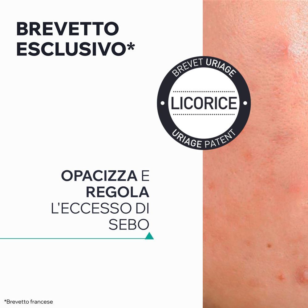 Brevetto esclusivo: La liquirizia opacizza e regola il sebo.