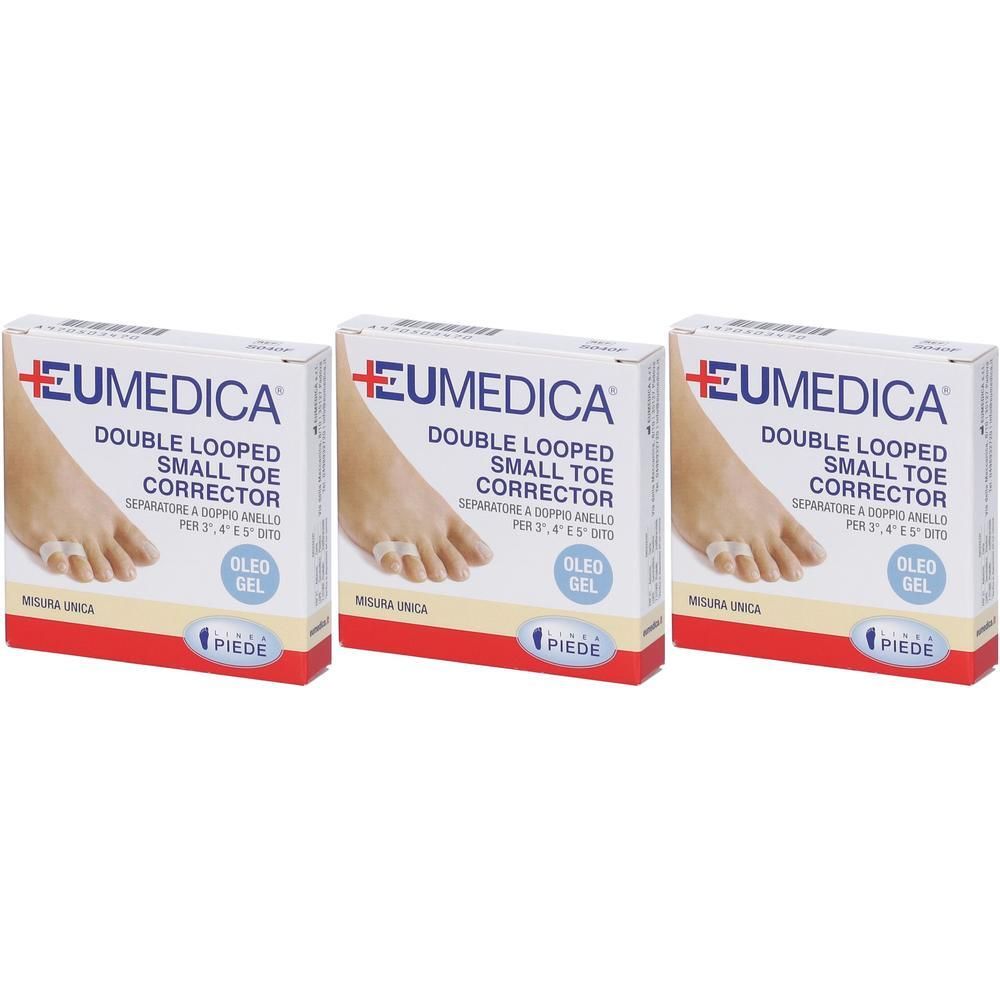 Separatore A Doppio Anello Double Looped Small Toe Corrector Per Terzo Quarto E Quinto Dito Misura Unica