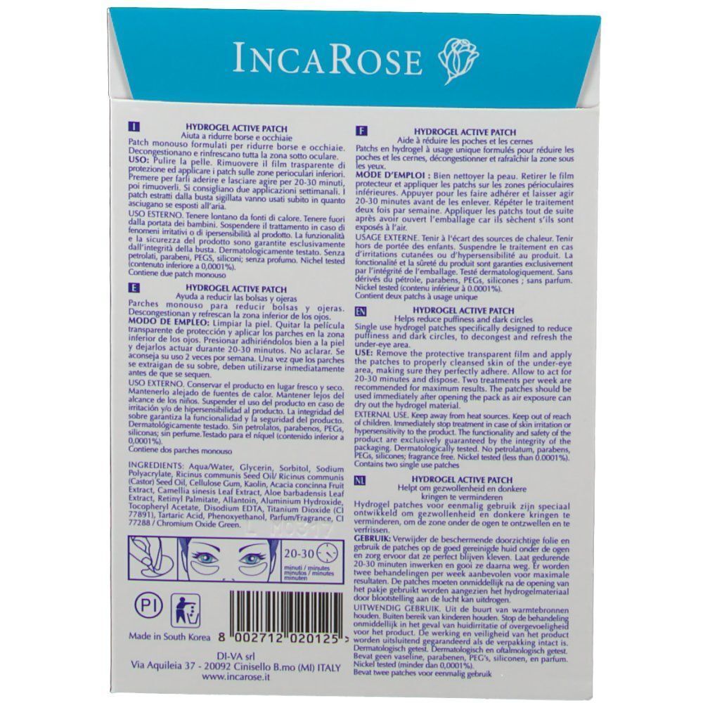 Incarose My Eyes Complex Active Patch Borse Occhiaie