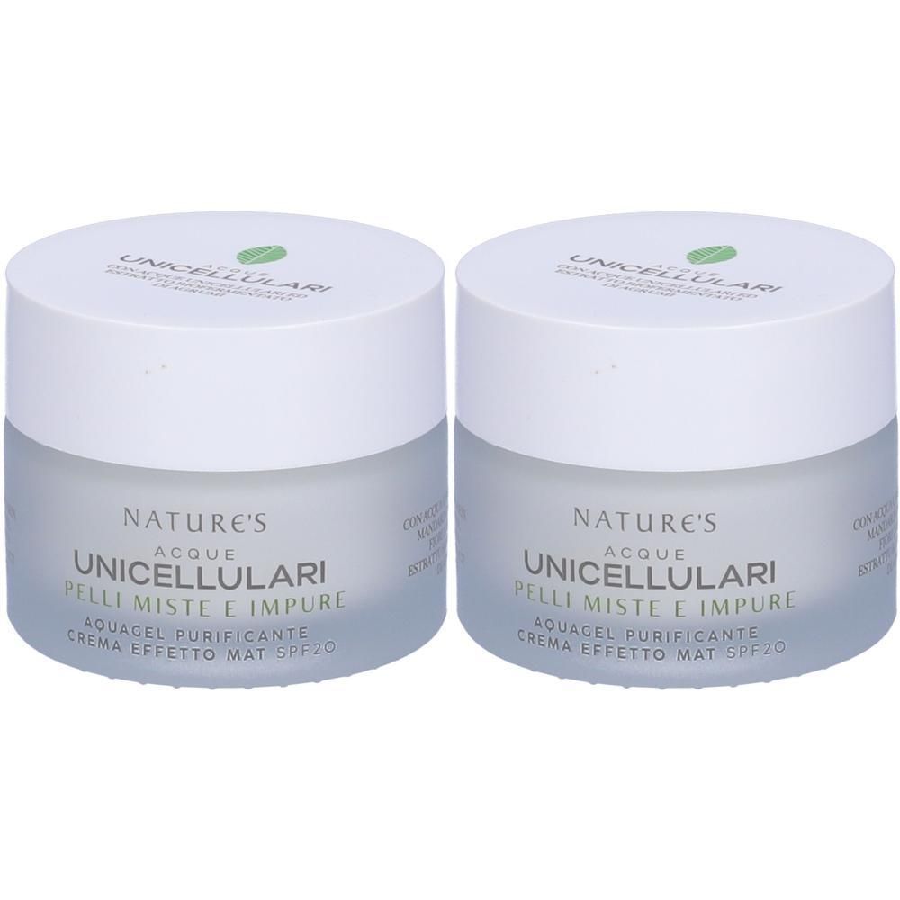 NATURE'S Acque Unicellulari Acquagel Purificante Crema Effetto Mat Spf20