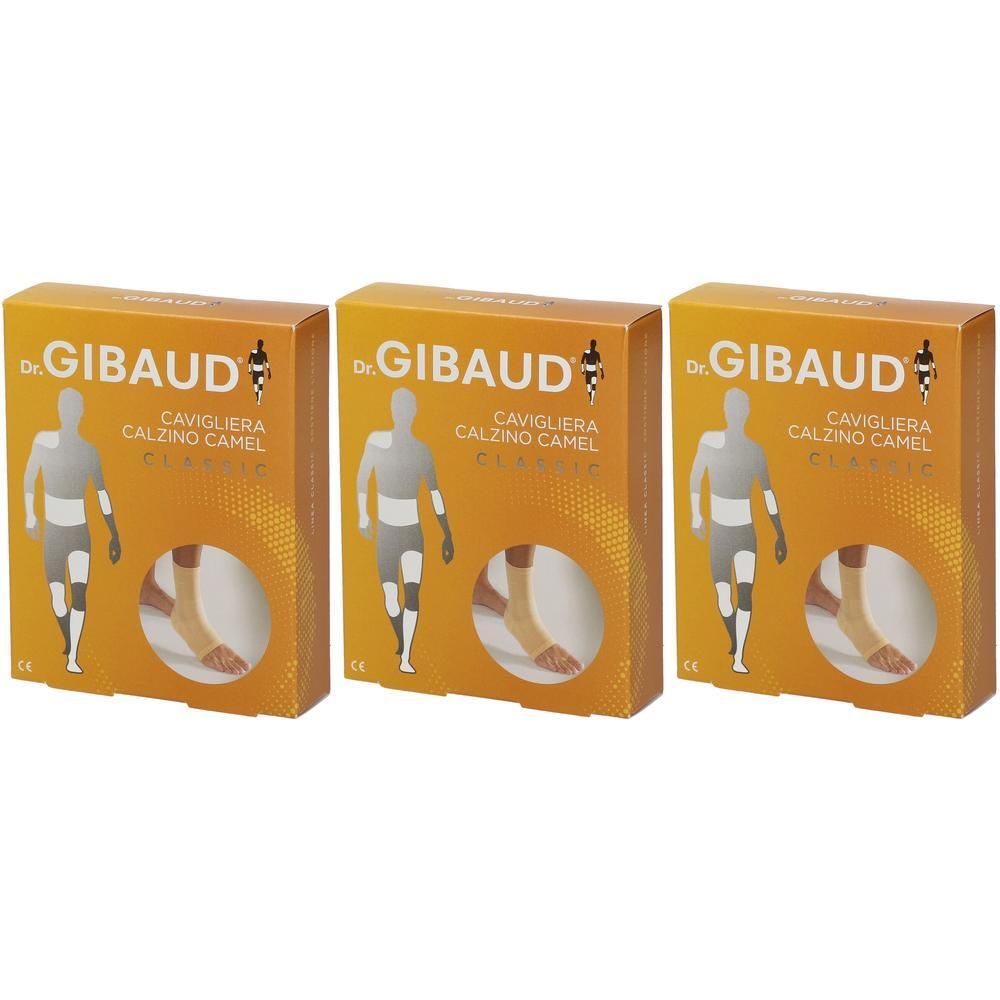 Dr. Gibaud® Cavigliera Calzino Taglia 3 Camel