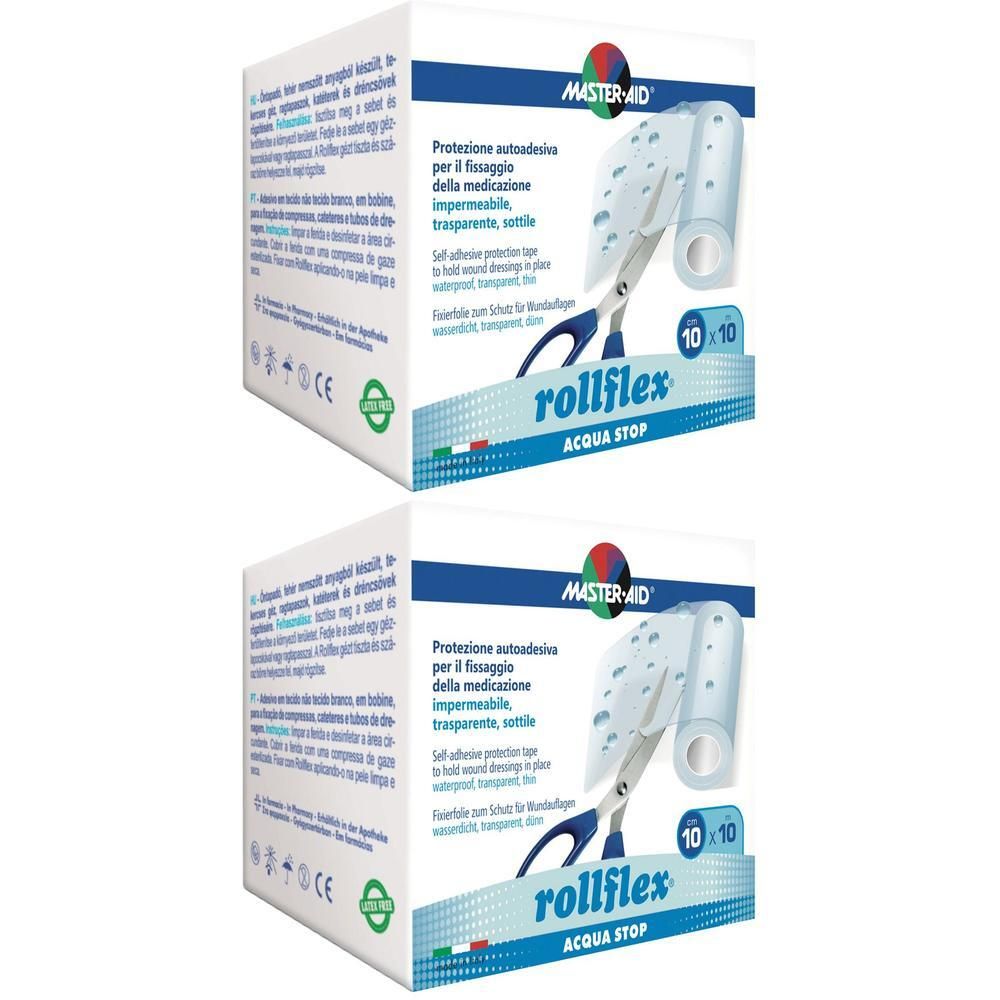 Master Aid Rollflex Acqua Stop 10x10 cm