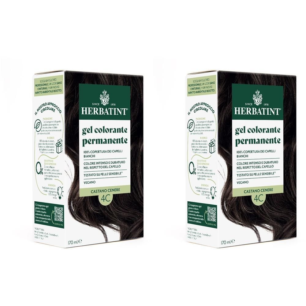 Herbatint Gel Colorante Permanente 4C Castano Cenere
