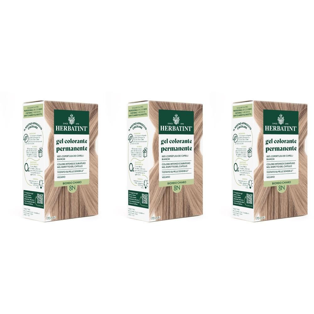 Herbatint Gel Colorante Permanente 8N Biondo Chiaro