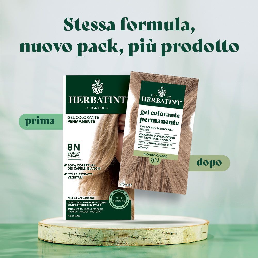 Herbatint Gel Colorante Permanente 8N Biondo Chiaro