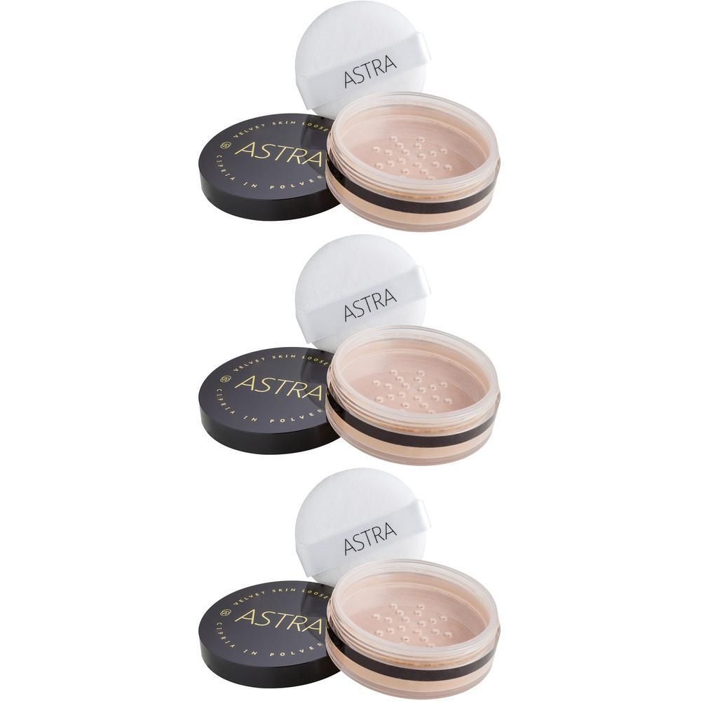ASTRA Make-UP Velvet Skin Loose Powder - Cipria In Polvere Coprenza Leggera Tonalità 02