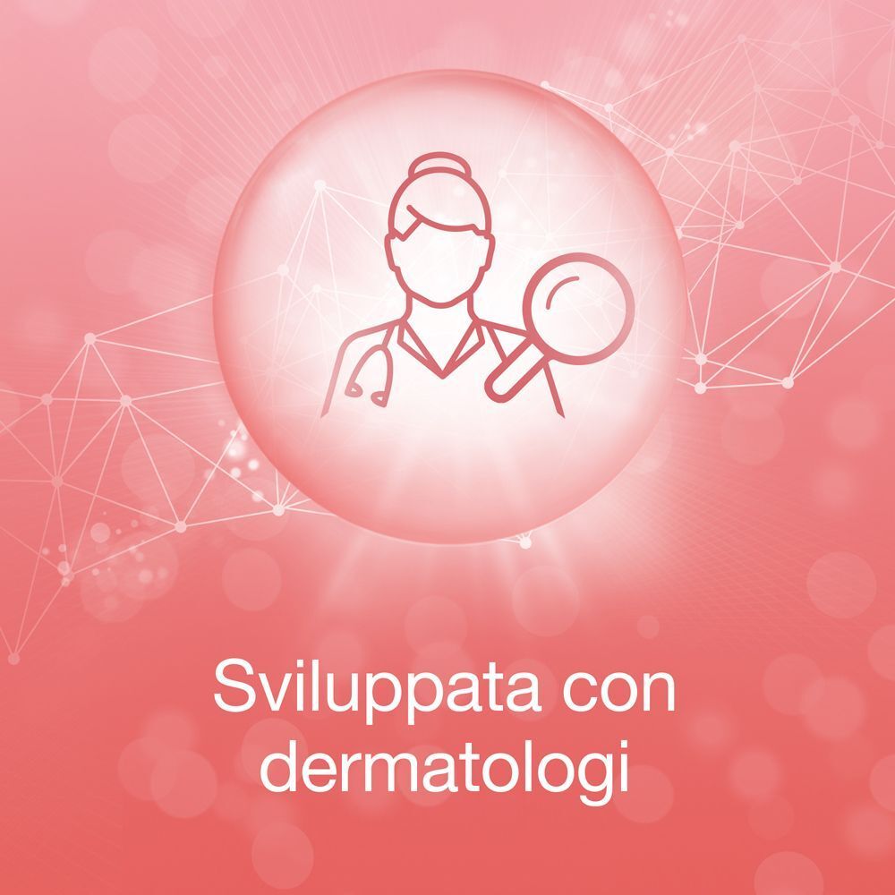 Icona di un dermatologo con lente d'ingrandimento, che indica lo sviluppo del prodotto.