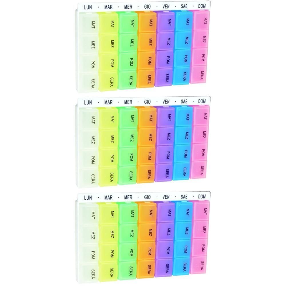 GIMA Portapillole Settimanale X4 Easy - Italiano