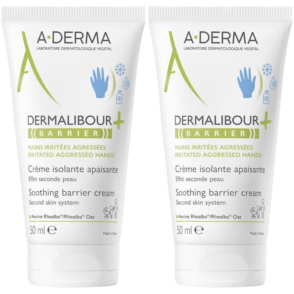 A-Derma Dermalibour+ Barrier Crema isolante lenitiva, pelle irritata, 50ml