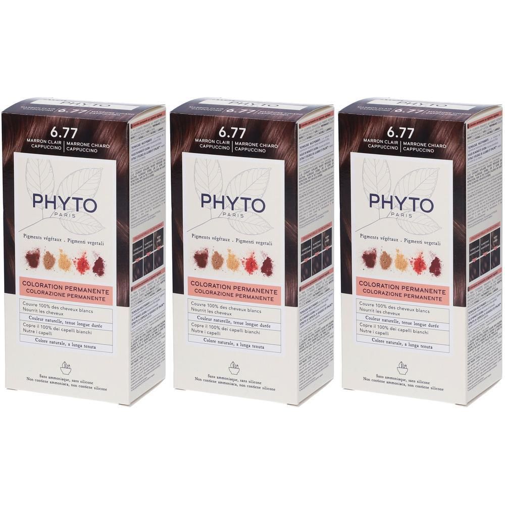 PHYTO Color Kit 6,77 Marrone Chiaro Cappuccino