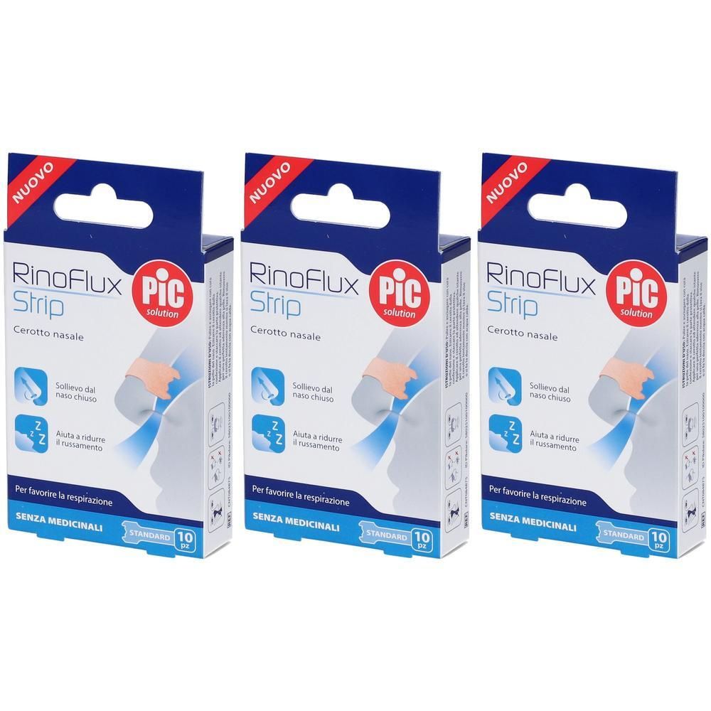 PIC RinoFlux Strip Cerotto Nasale Misura Standard 10pz