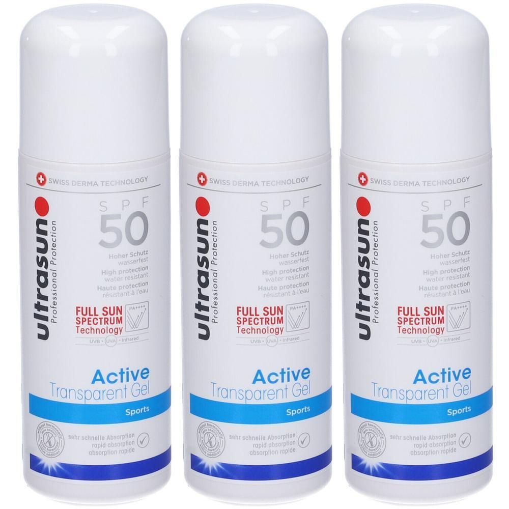 Ultrasun Active Transparent Gel SPF 50 Sports