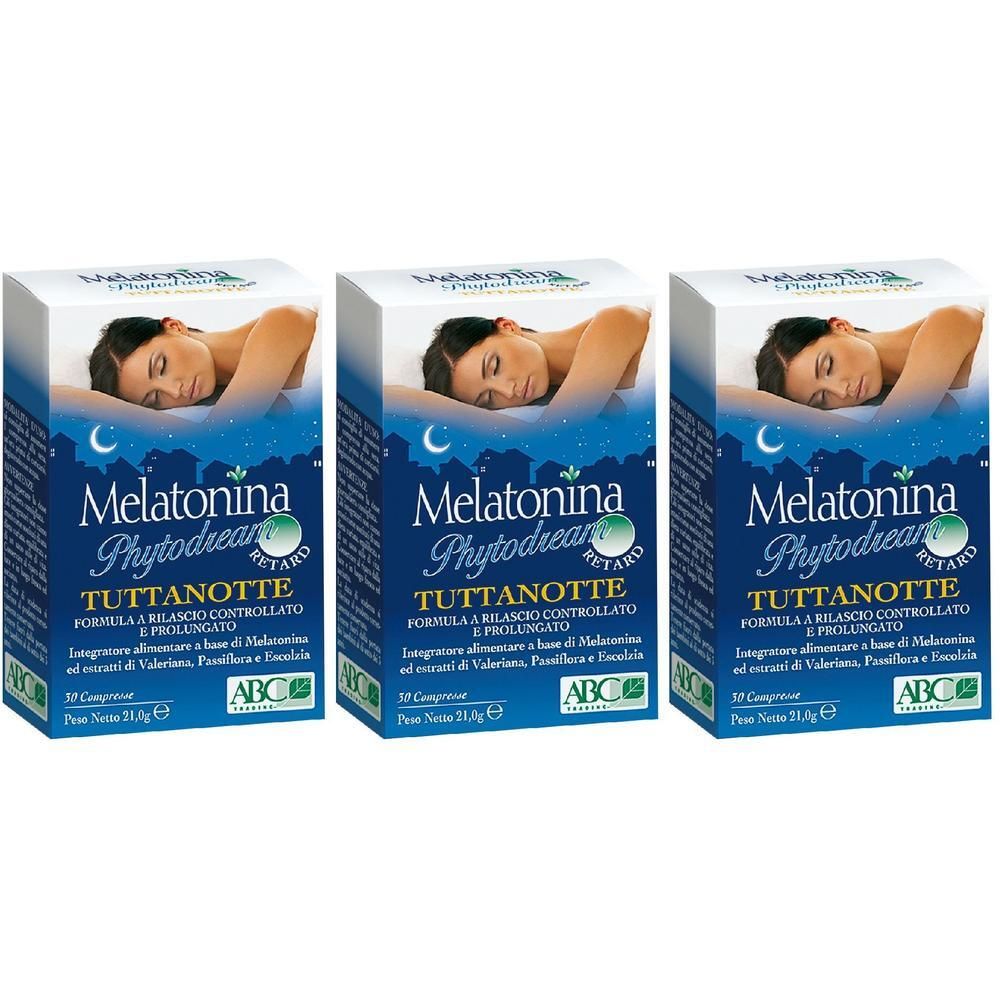 ABC Trading Melatonina Phytodream Tuttanotte Retard Compresse