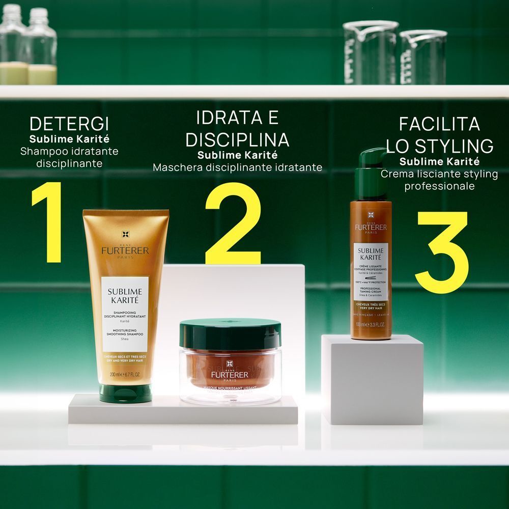 René Furterer Sublime Karité Shampoo disciplinante e idratante 200ml - Capelli secchi
