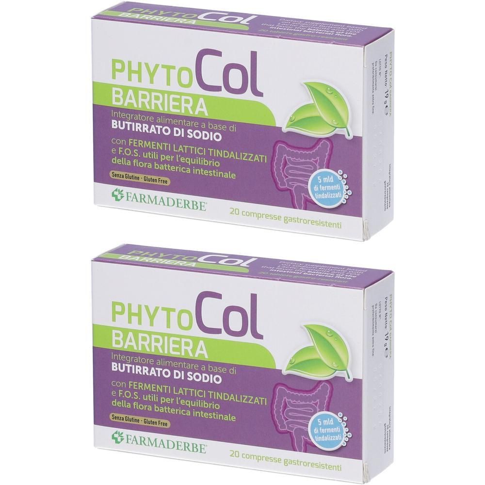 Due confezioni di Phyto Col Barriera, 20 compresse gastroresistenti.