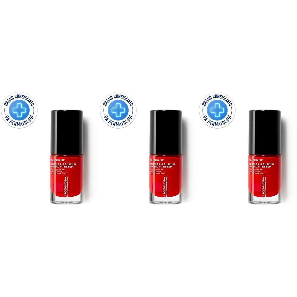 La Roche-Posay Toleriane Smalto Unghie Rouge Parfait 24 6 ml Smalto con silicio per unghie sensibil, fragili e fragilizzate