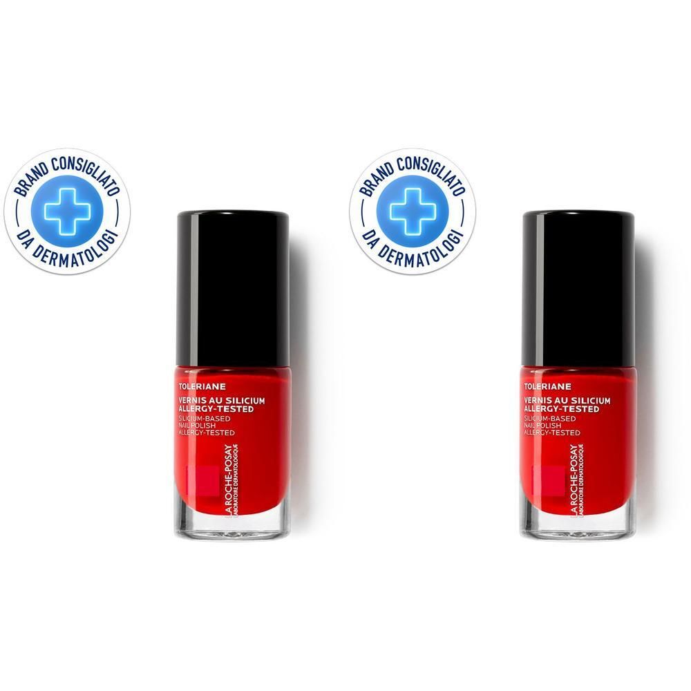 La Roche-Posay Toleriane Smalto Unghie Rouge Parfait 24 6 ml Smalto con silicio per unghie sensibil, fragili e fragilizzate