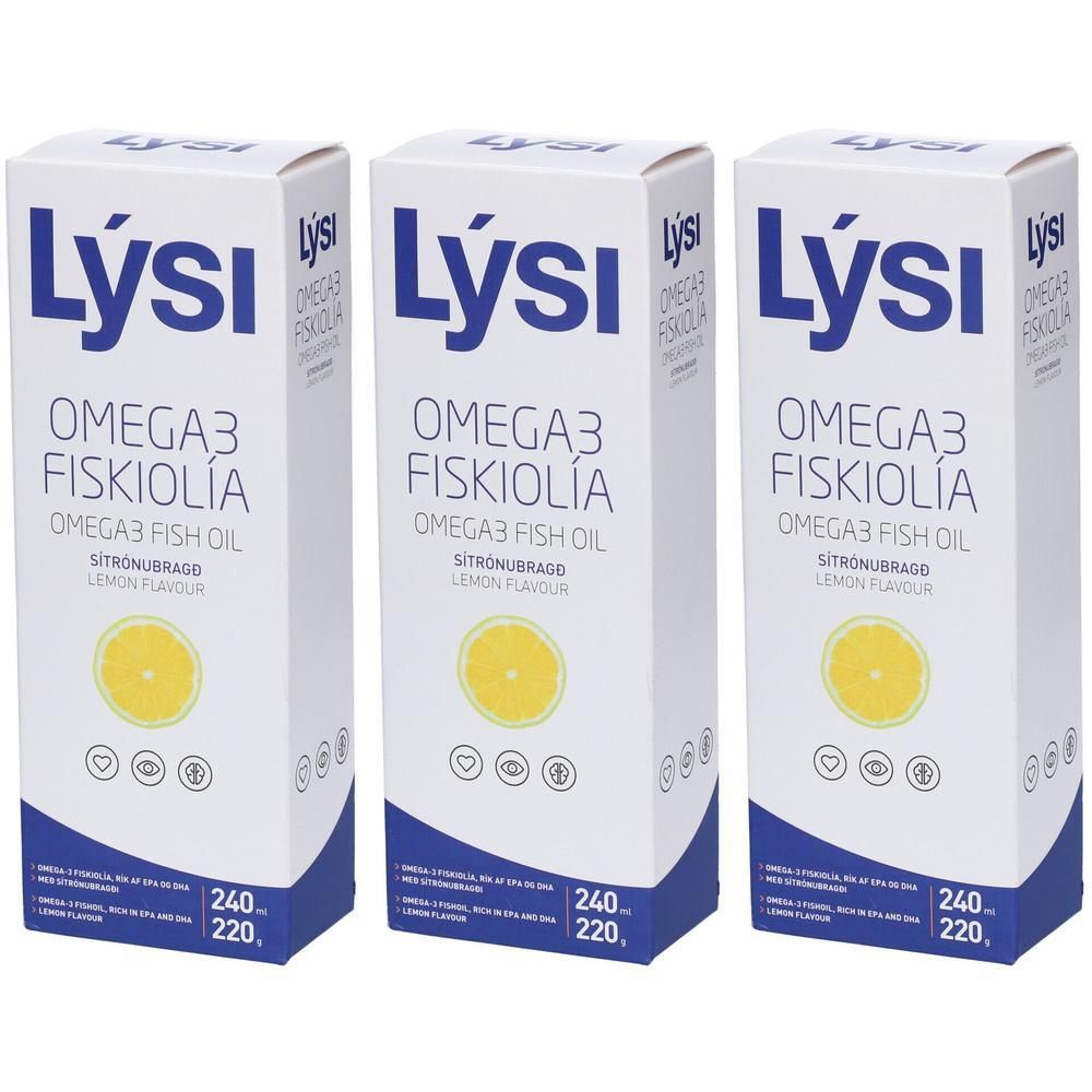 Lysi OMEGA 3 Liquido al gusto di LIMONE