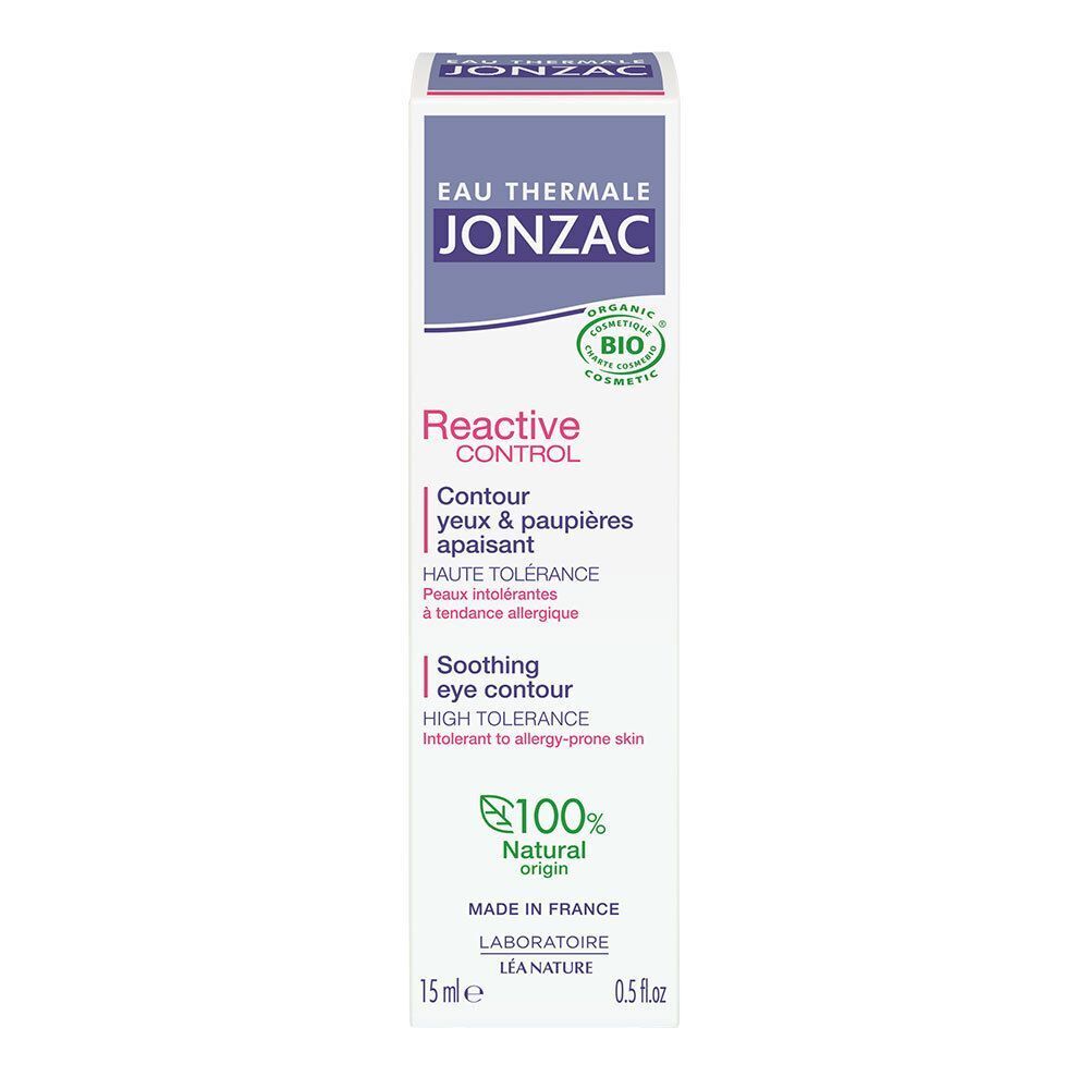 Confezione della crema contorno occhi Eau Thermale Jonzac Réactive Control, 15ml.