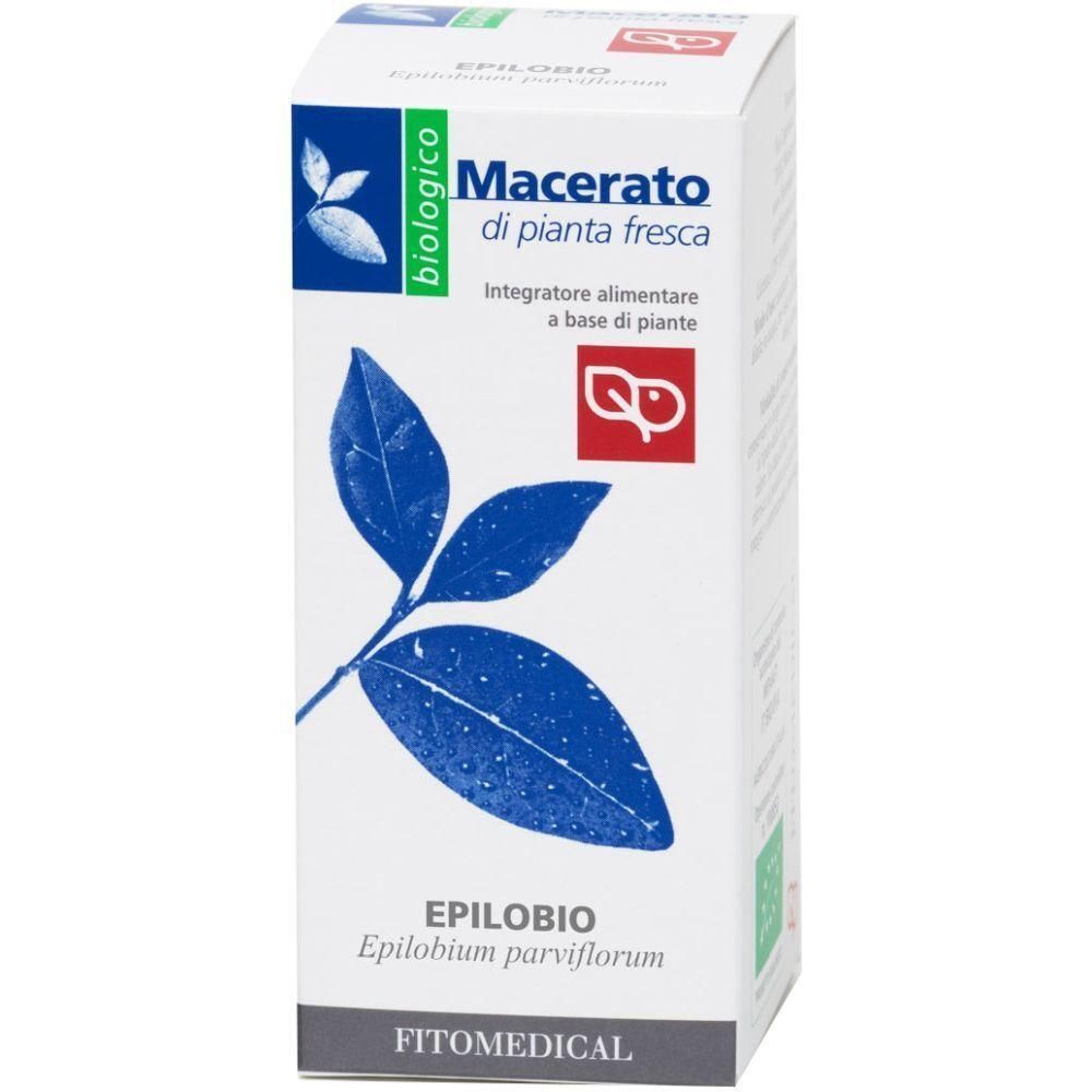 Confezione per Epilobio Macerato di pianta fresca, integratore alimentare a base di piante.