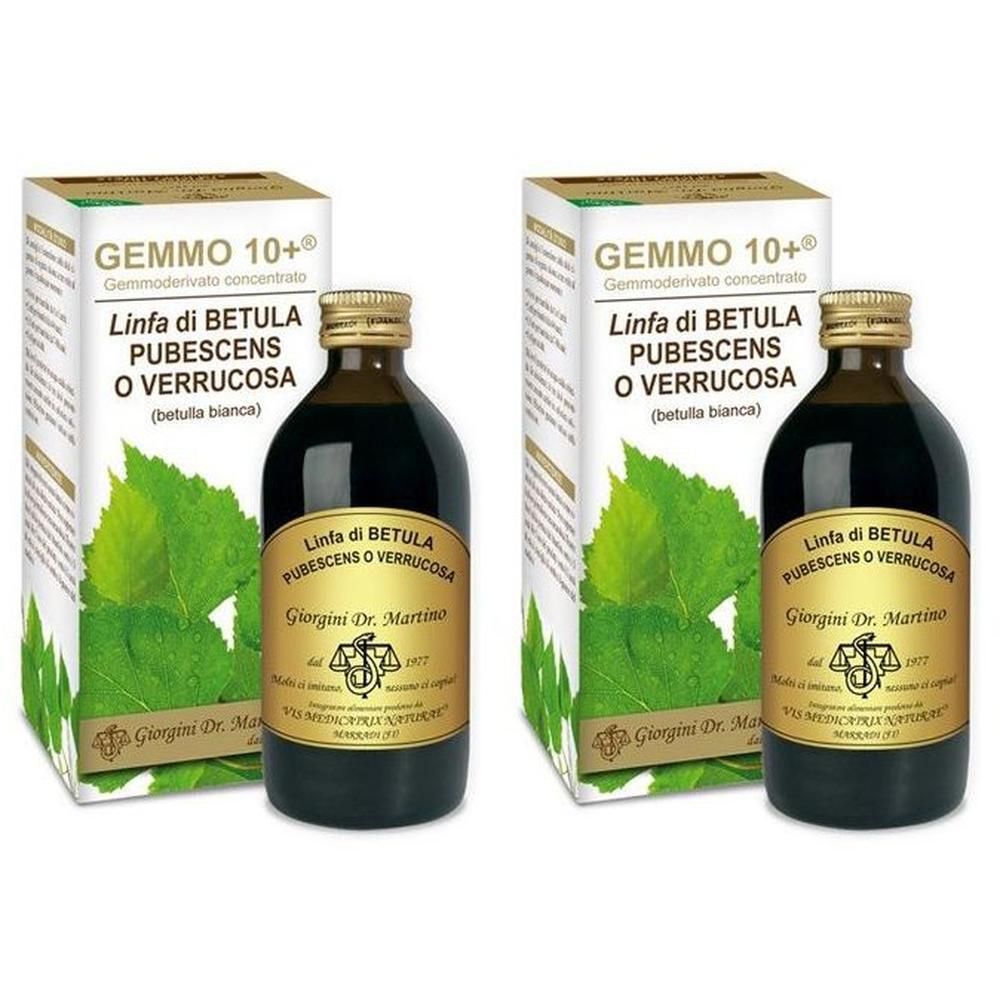 Gemmo 10+ Betulla B Linfa 200 Ml Liquido Analcolico