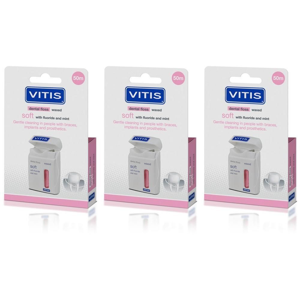 Vitis® Dental Floss Soft Con Cera Fluoro E Menta
