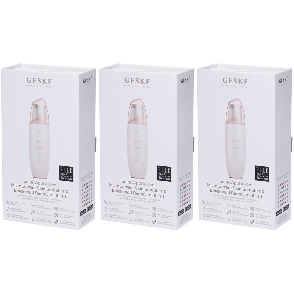 GESKE MicroCurrent Skin Scrubber & Blackhead Remover | 9 In 1 Starlight