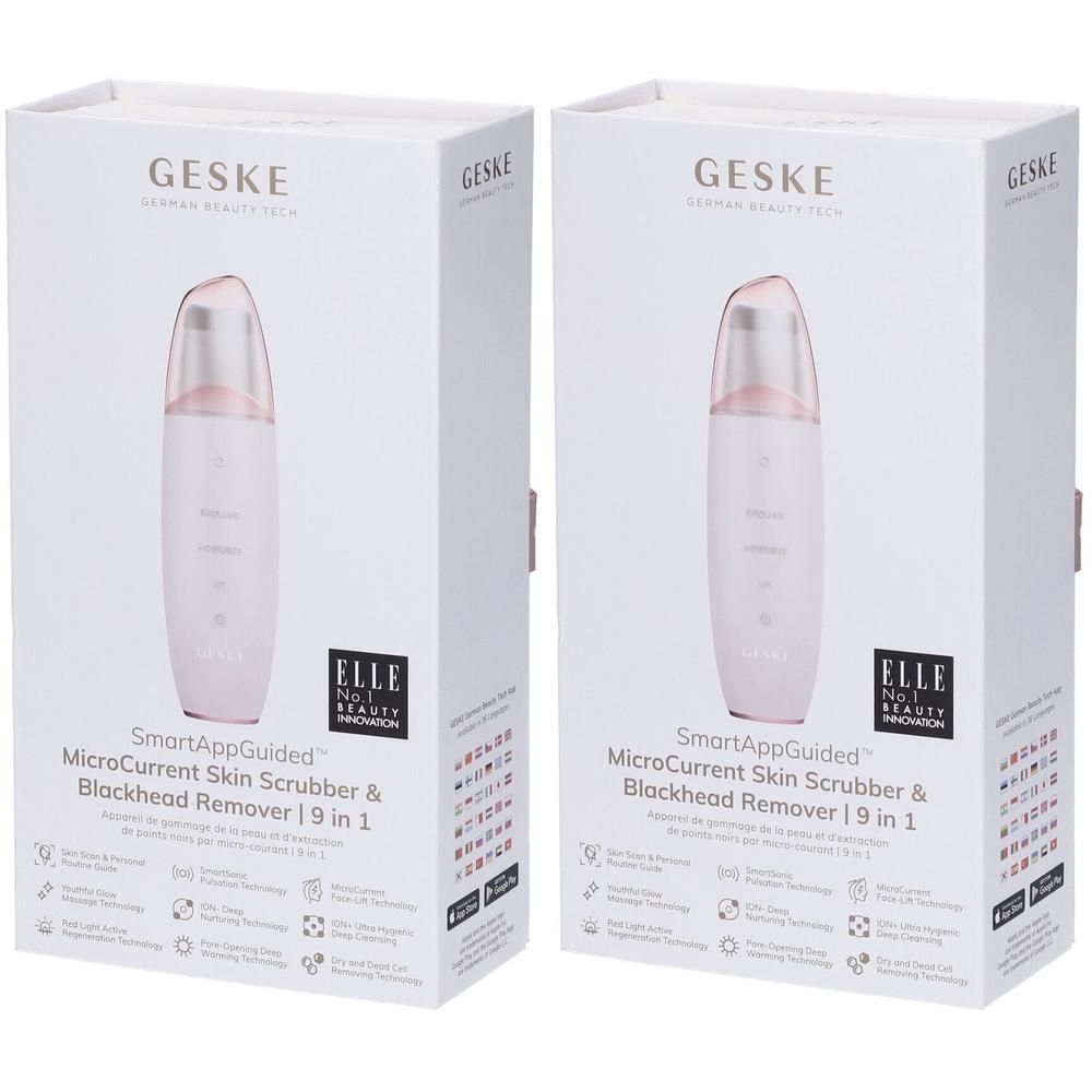 GESKE MicroCurrent Skin Scrubber & Blackhead Remover | 9 In 1 Starlight